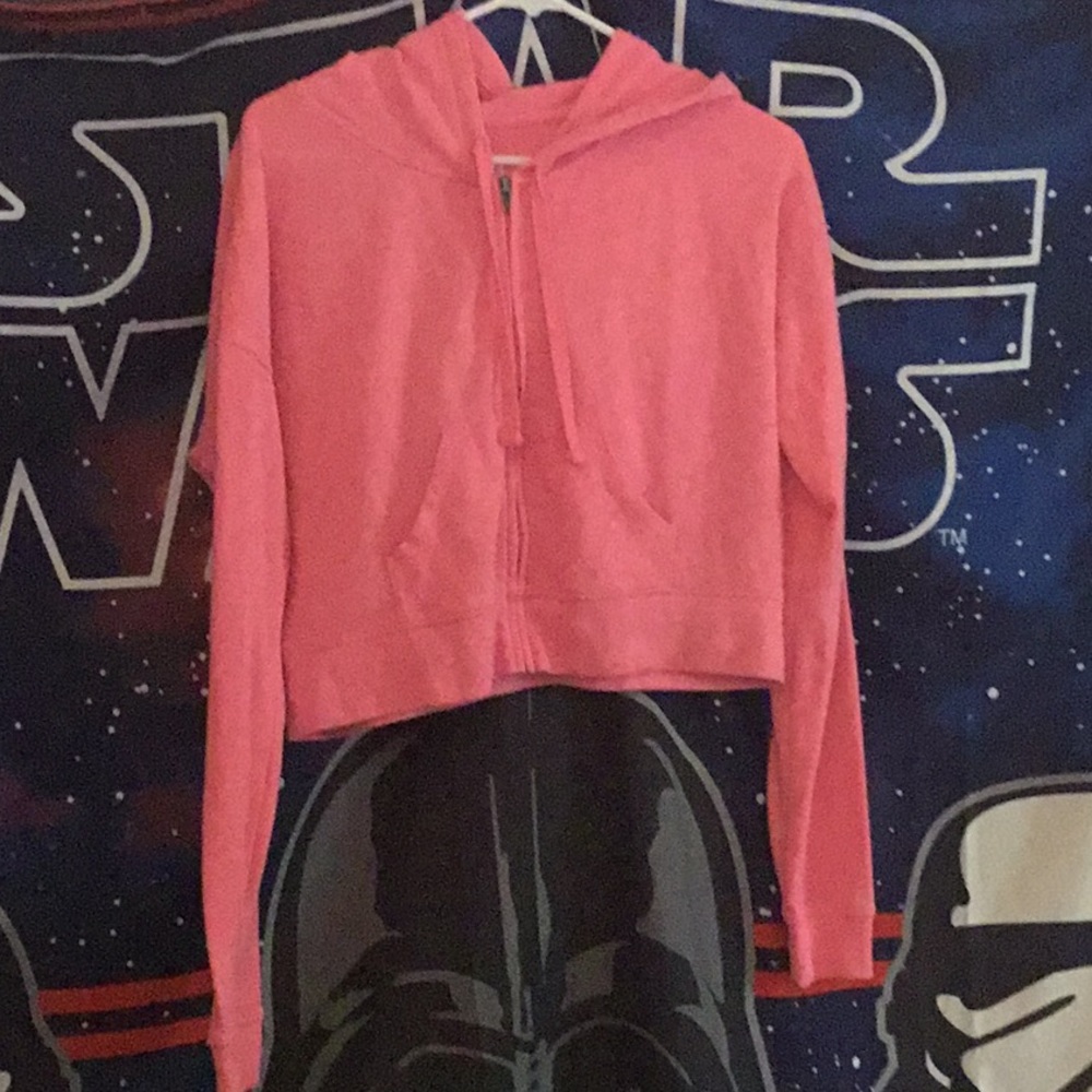Pink crop jacket